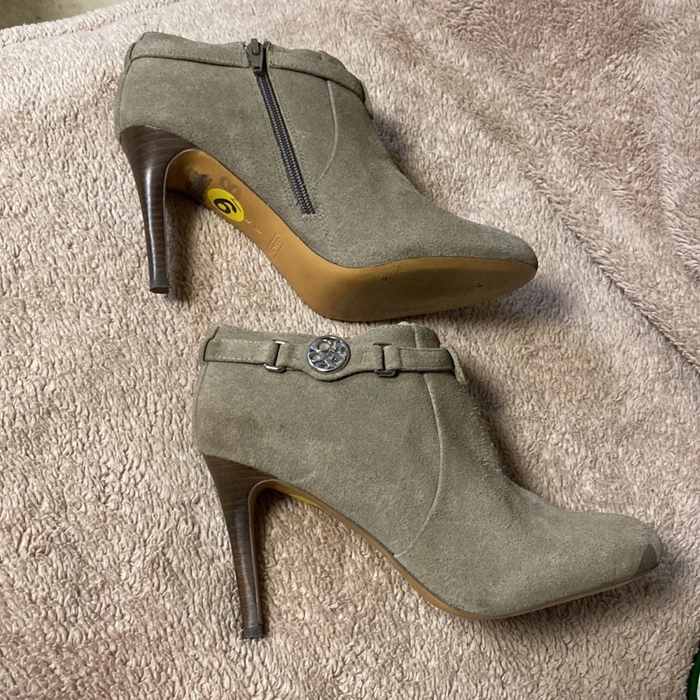 Coach Tan Suede Booties